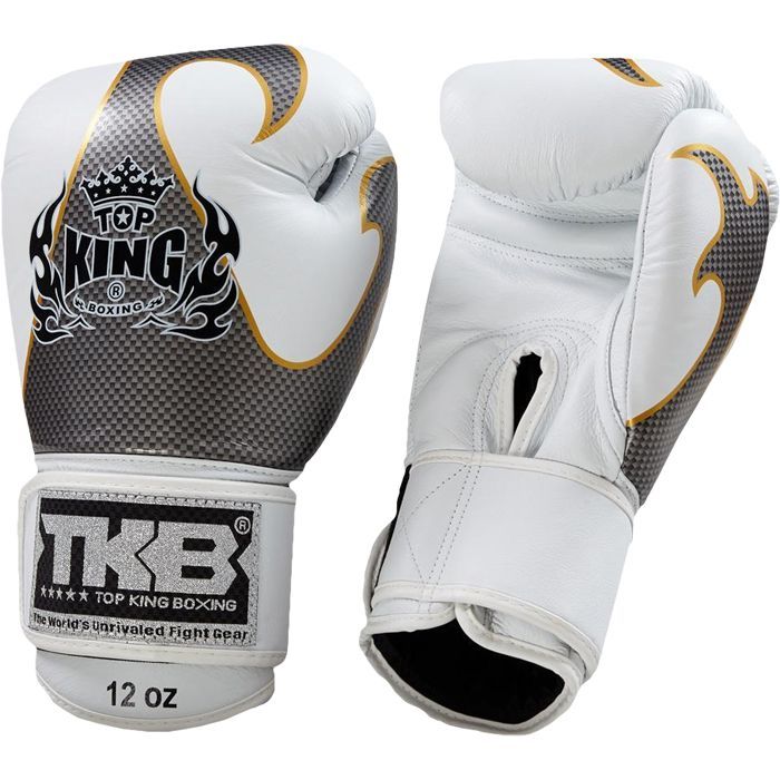 Боксерские перчатки Top King Boxing Empower White Silver 14 oz