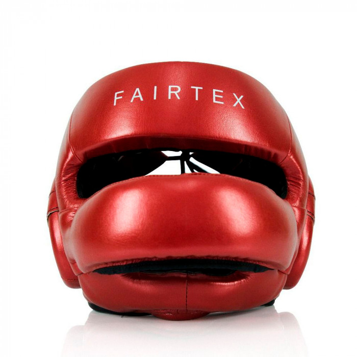 Шлем с бампером Fairtex HG17 red XL