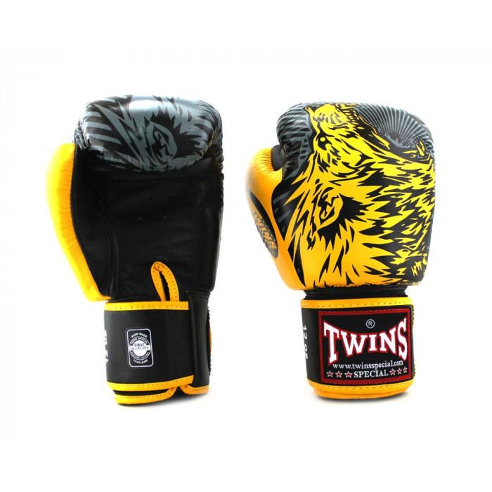 Боксерские перчатки Twins Special FBGVL50 yellow 10 oz