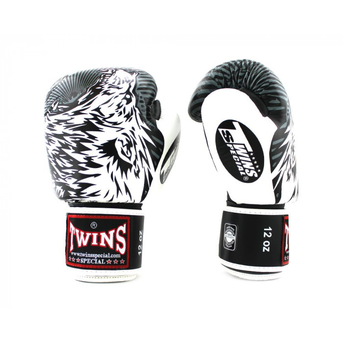 Боксерские перчатки Twins Special FBGVL50 white 16 oz