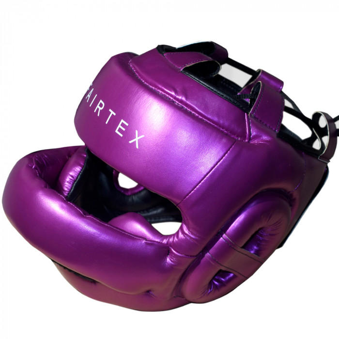 Шлем с бампером Fairtex HG17 violet L