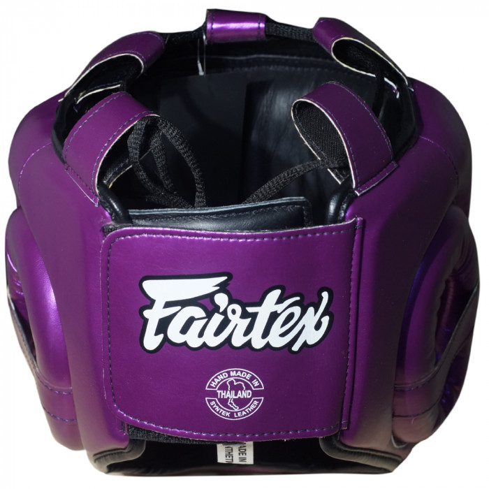 Шлем с бампером Fairtex HG17 violet L