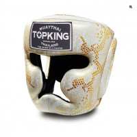 Боксерский шлем TKHGSS-02 WH\GD Gold "Snake Edition" Head Guard XL