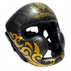 Боксерский шлем Top King Kanok black L