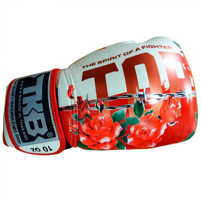 Боксерские перчатки TOP KING Gloves ROSE white 10 oz