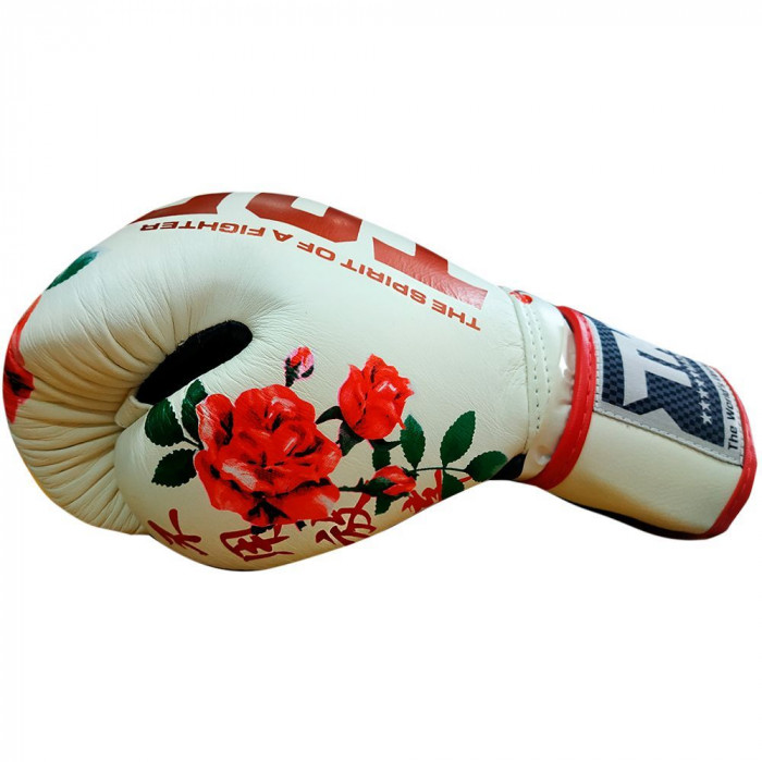 Боксерские перчатки TOP KING Gloves ROSE white 12 oz