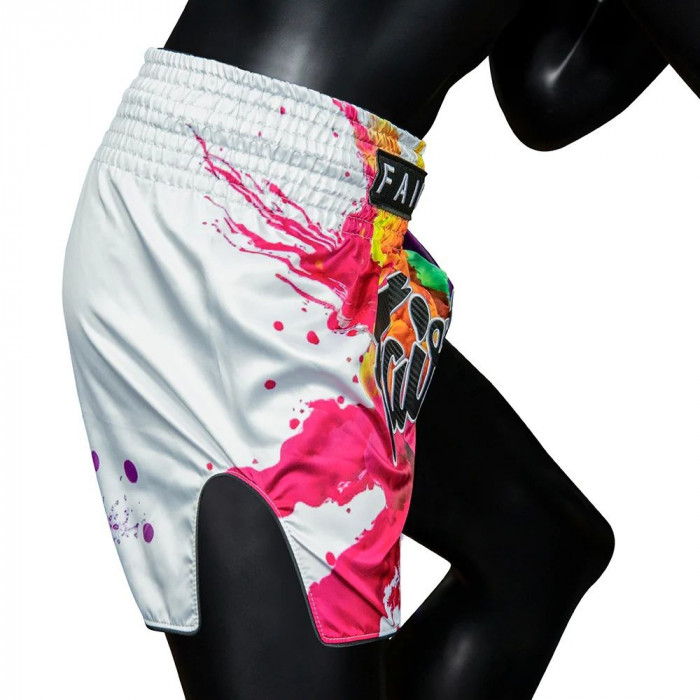 Шорты для бокса Fairtex BS1939 Funcy Soul white - XL