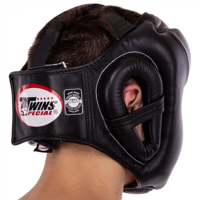 Защитный боксерский шлем Twins HGL6 black M