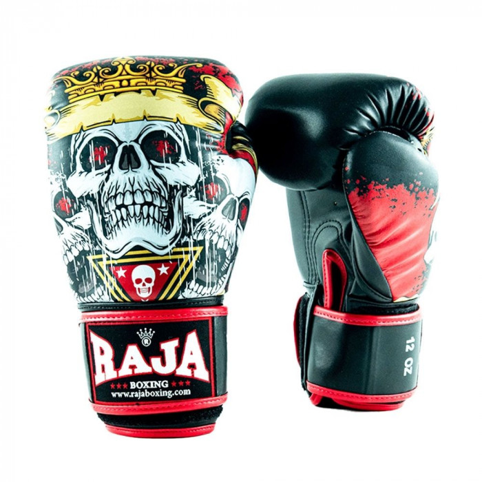 Боксёрские перчатки Raja Fancy Skull King 12 oz
