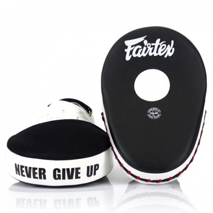 Лапы боксерские Fairtex FMV13 black white