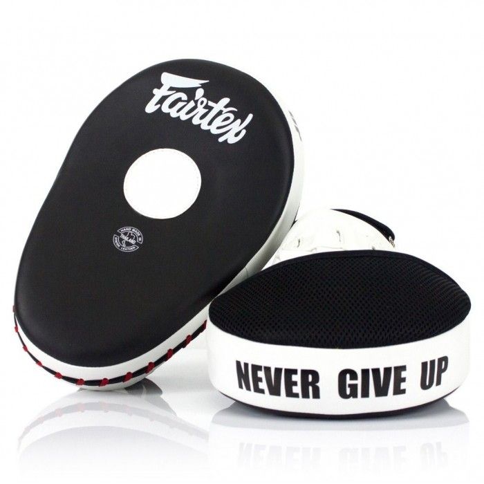 Лапы боксерские Fairtex FMV13 black white