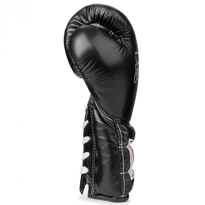 Боксерские перчатки на шнурке Fairtex BGL7 black 14 oz