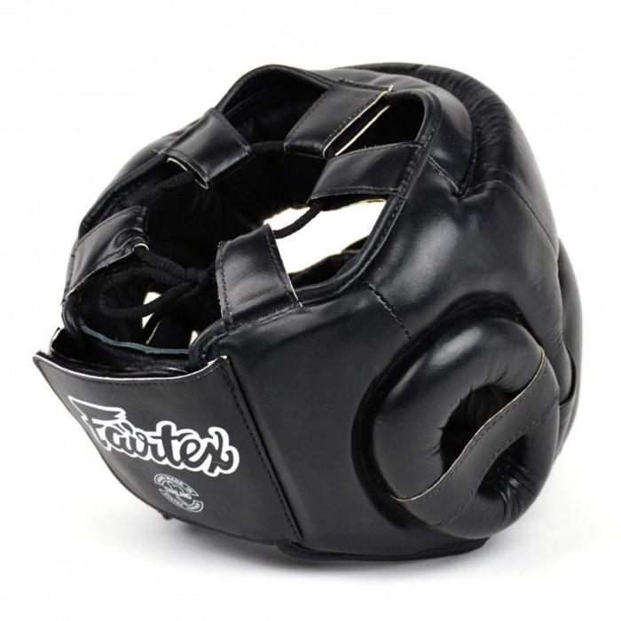 Шлем Fairtex HG13 black (Lace Up) M