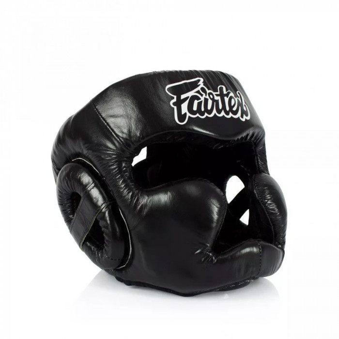 Шлем Fairtex HG13 black (Lace Up) M