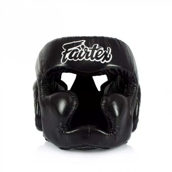Шлем Fairtex HG13 black (Lace Up) M