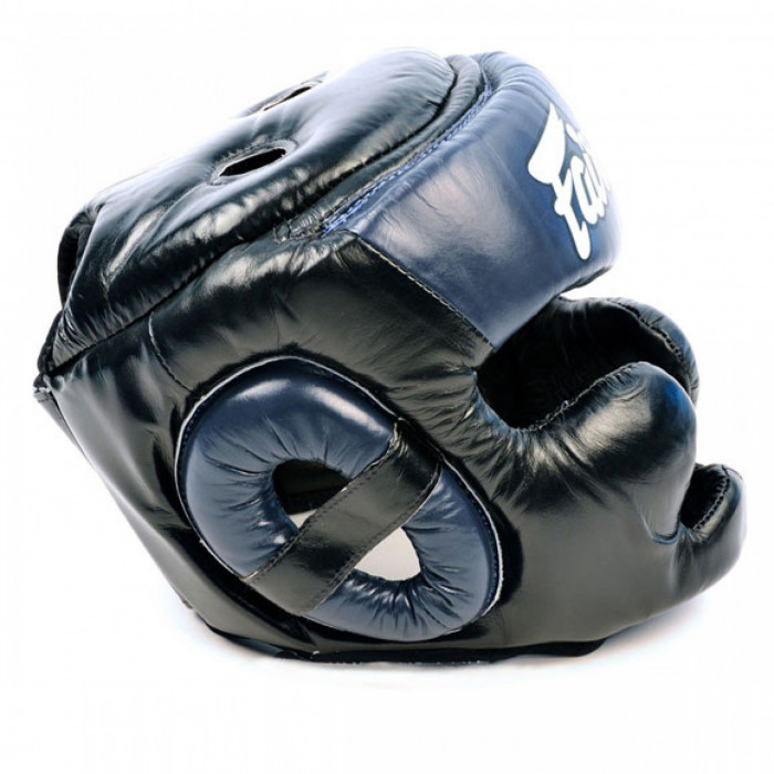 Шлем Fairtex HG13 black blue (Full Head) L