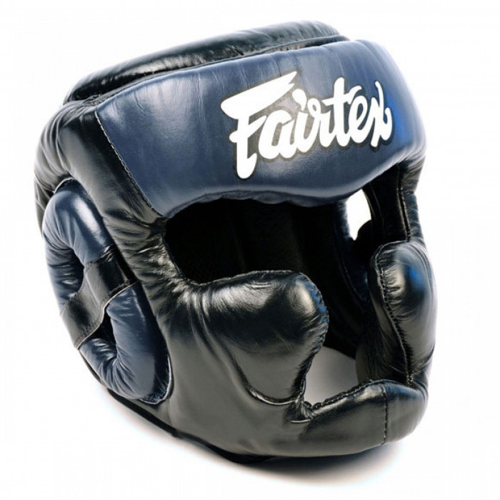 Шлем Fairtex HG13 black blue (Full Head) XL
