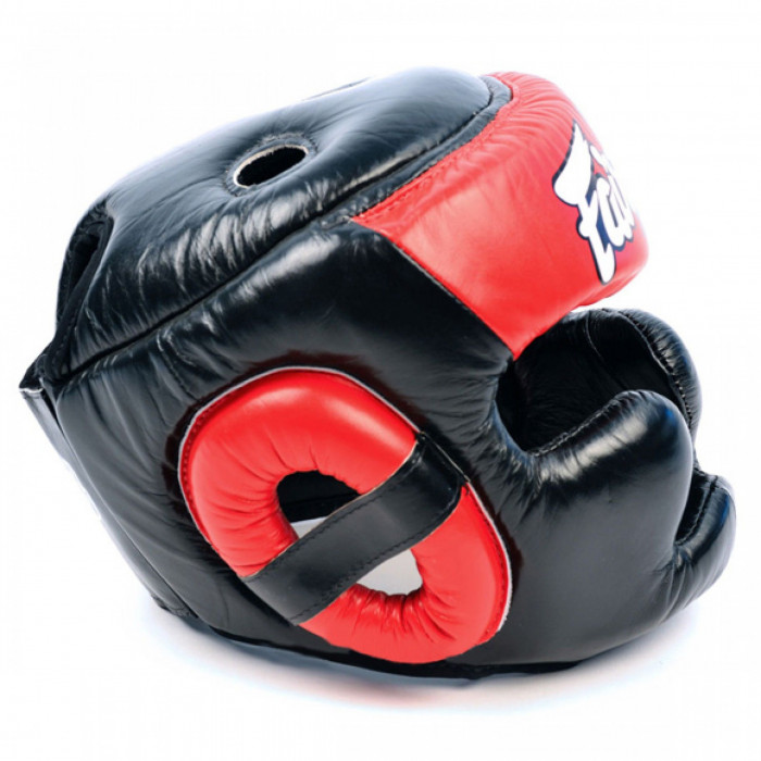 Шлем Fairtex HG13 black red (Full Head) L