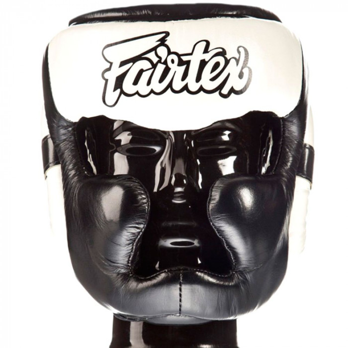 Шлем Fairtex HG13 black white (Full Head) XL