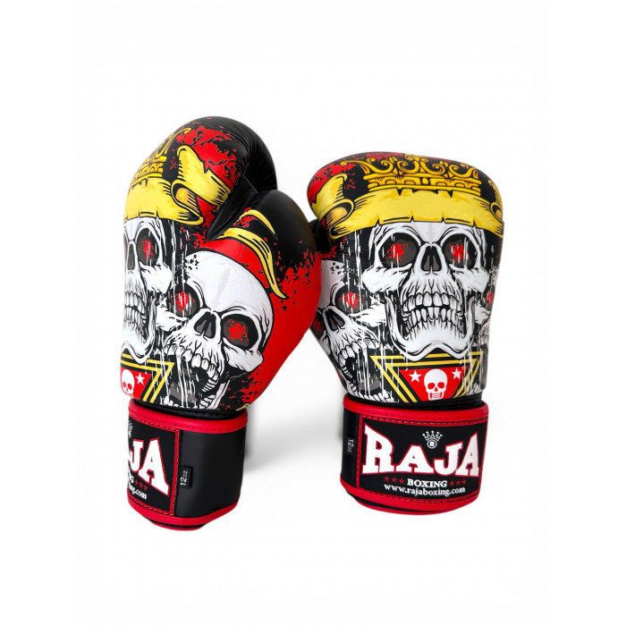 Боксёрские перчатки Raja Fancy Skull King 16 oz