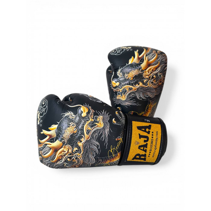 Боксёрские перчатки Raja Gold Dragon 10 oz