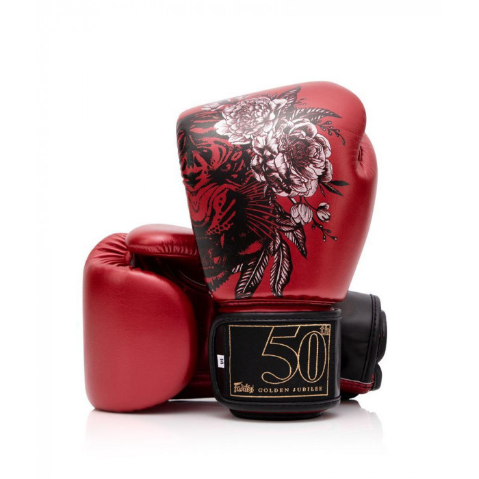 Боксерские премиальные перчатки Fairtex GOLDEN JUBILEE 10 oz