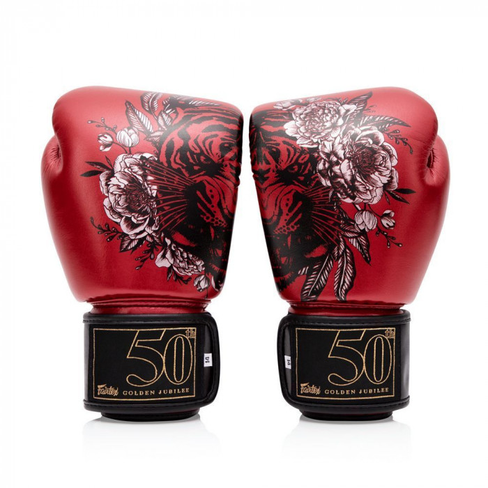 Боксерские премиальные перчатки Fairtex GOLDEN JUBILEE 14 oz