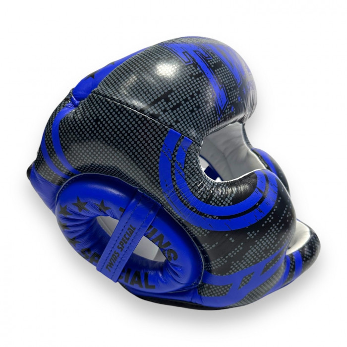 Шлем боксерский Twins Special FHGL3-TW5 black blue L