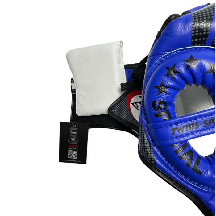 Шлем боксерский Twins Special FHGL3-TW5 black blue L