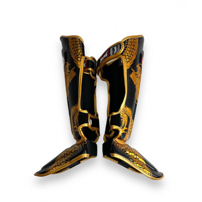 Защита голени Twins Special FSGL10-49 black gold - M