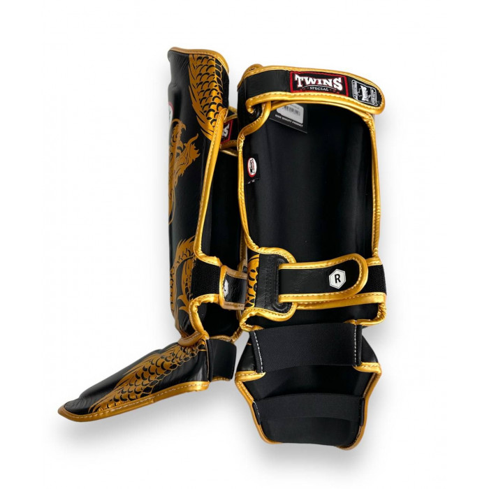 Защита голени Twins Special FSGL10-49 black gold - XL