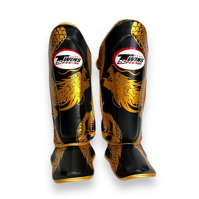Защита голени Twins Special FSGL10-49 black gold - XL