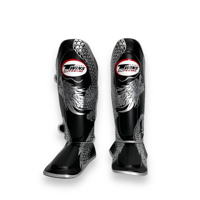 Защита голени Twins Special FSGL10-49 black silver - S