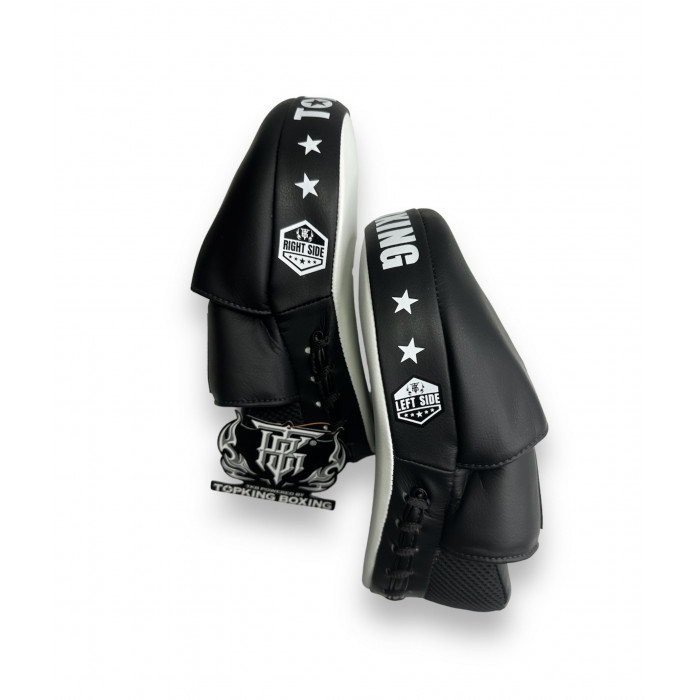 Средние боксёрские лапы Top King TKFMS white black