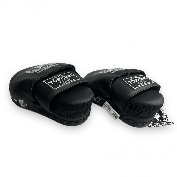 Средние боксёрские лапы Top King TKFMS white black
