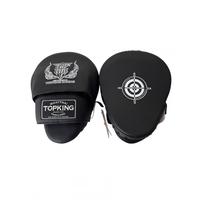 Средние боксёрские лапы Top King TKFMS white black
