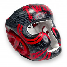Шлем боксерский Twins Special FHGL3-TW5 black red L