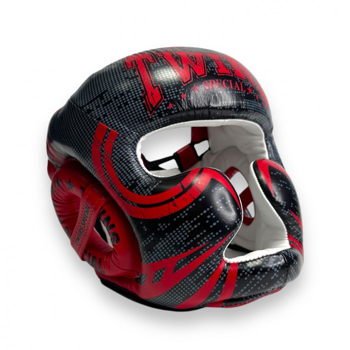Шлем боксерский Twins Special FHGL3-TW5 black red XL