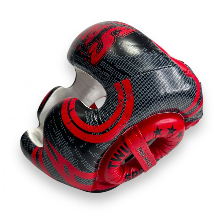 Шлем боксерский Twins Special FHGL3-TW5 black red XL