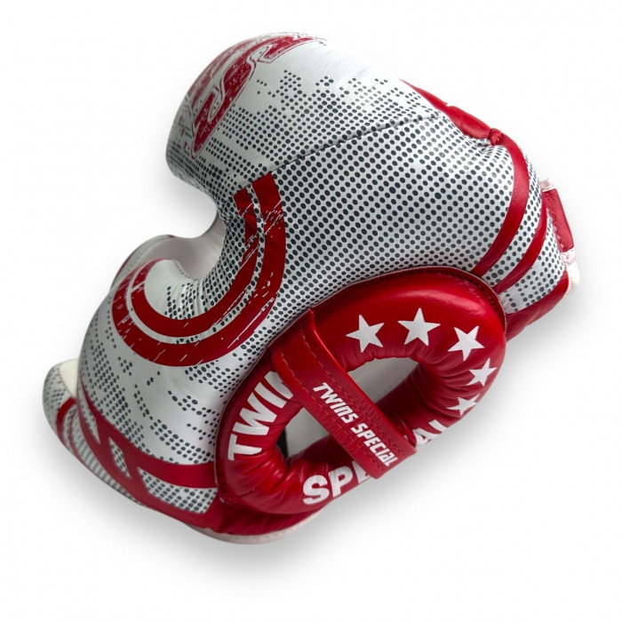 Шлем боксерский Twins Special FHGL3-TW5 white red L