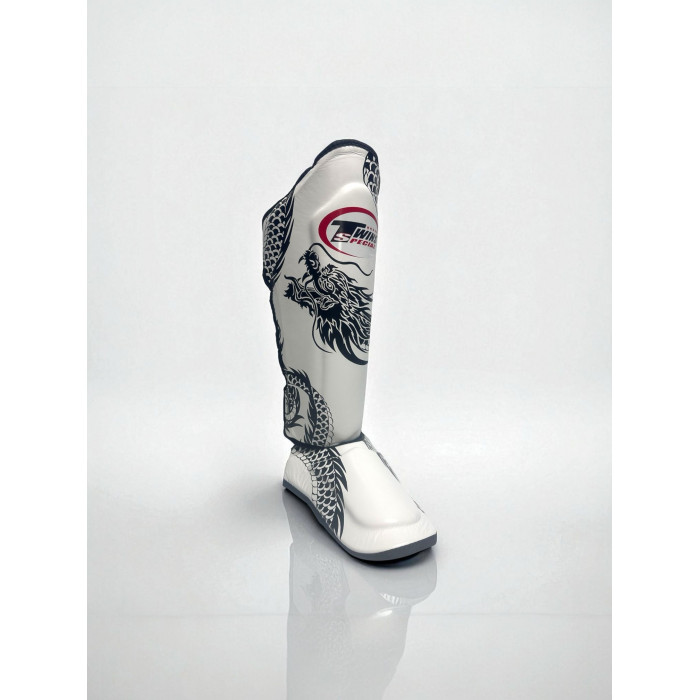 Защита голени Twins Special FSGL10-49 white black - M