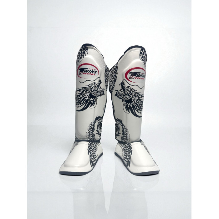 Защита голени Twins Special FSGL10-49 white black - M