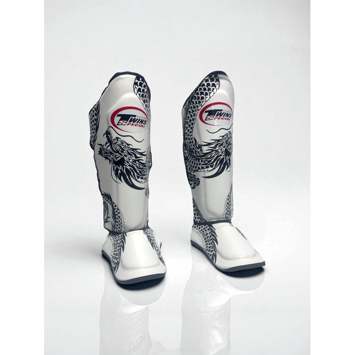 Защита голени Twins Special FSGL10-49 white black - XL