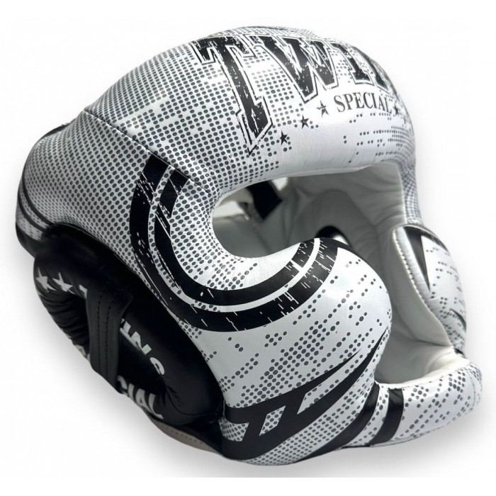 Шлем боксерский Twins Special FHGL3-TW5 white black M