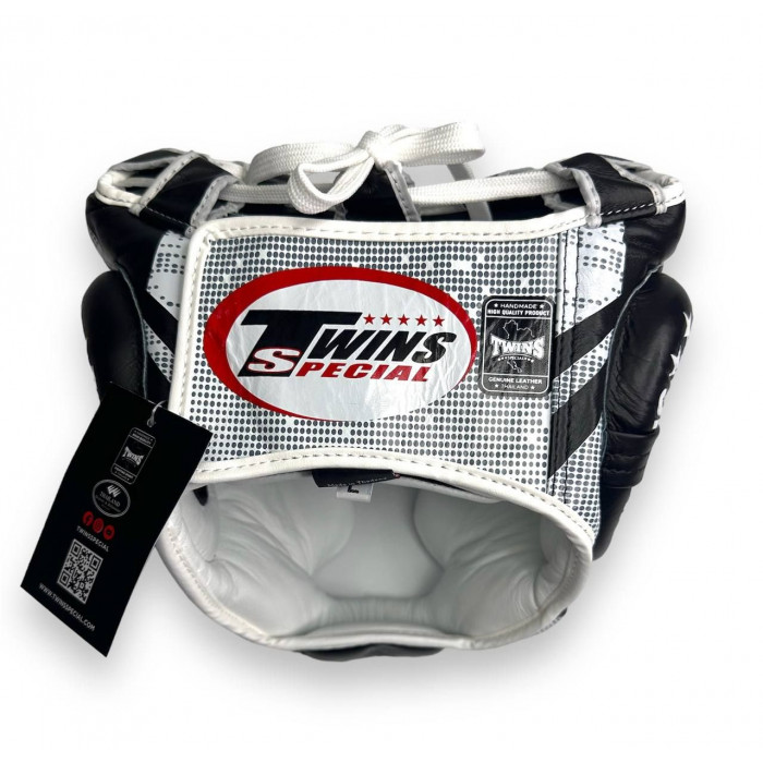 Шлем боксерский Twins Special FHGL3-TW5 white black L