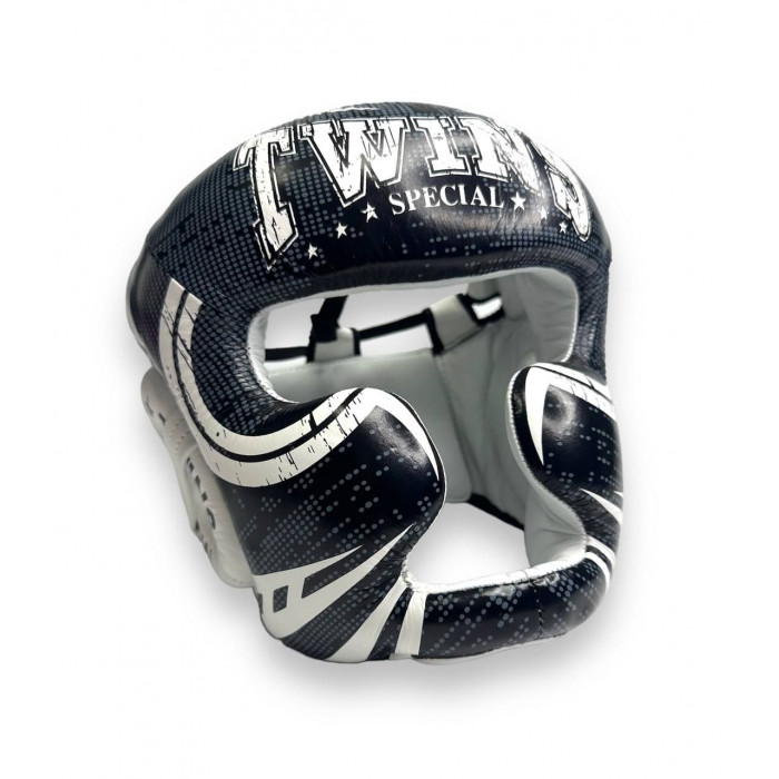 Шлем боксерский Twins Special FHGL3-TW5 black white L