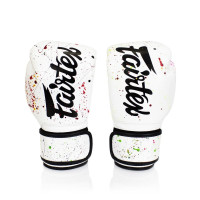 Боксерские перчатки Fairtex BGV14 painter white 14 oz