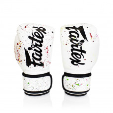 Боксерские перчатки Fairtex BGV14 painter white 14 oz
