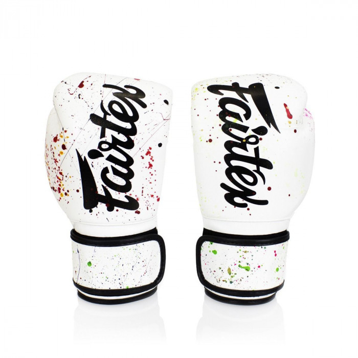 Боксерские перчатки Fairtex BGV14 Painter white 16 oz