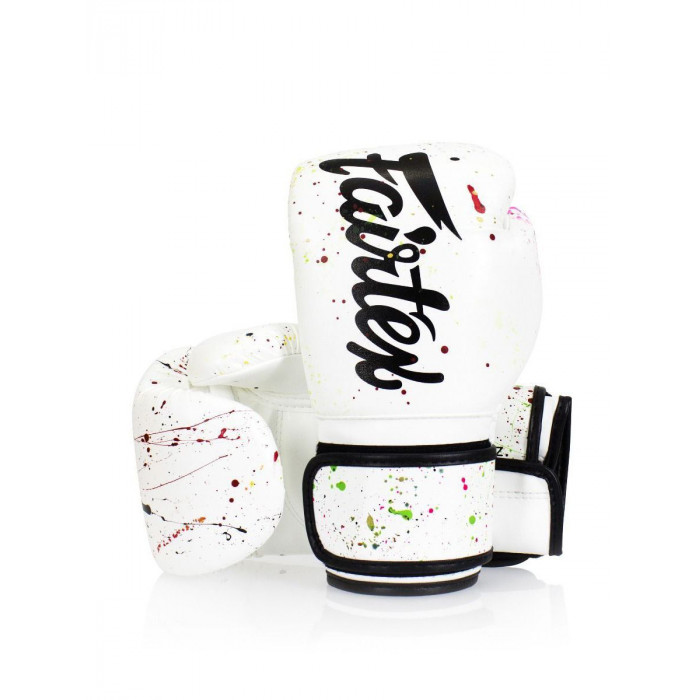 Боксерские перчатки Fairtex BGV14 Painter white 16 oz